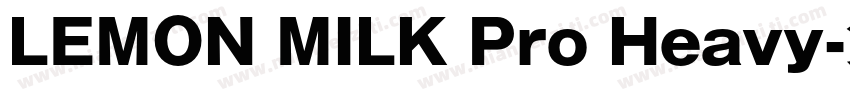 LEMON MILK Pro Heavy字体转换